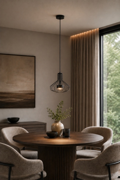 Lampa wisząca 1xGX53 Axia Black