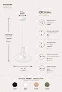 Lampa wisząca 1xGX53 Axia White