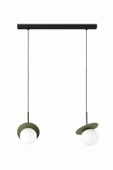 Lampa wisząca 2xE14 Aura Black/Khaki