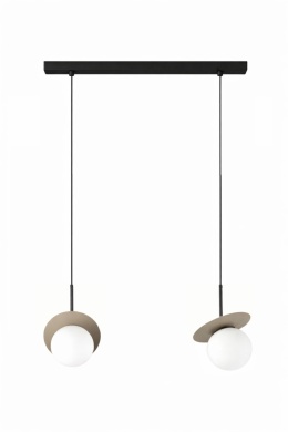 Lampa wisząca 2xE14 Aura Black/Latte
