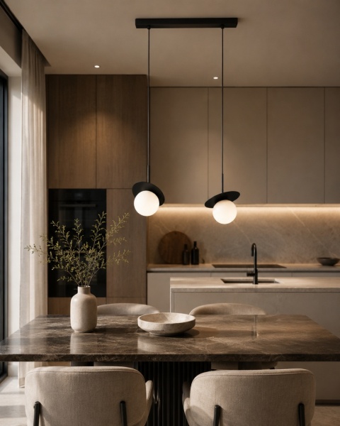 Lampa wisząca 2xE14 Aura Black