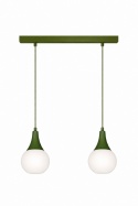 Lampa wisząca 2xE27 Lacrima Khaki