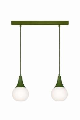 Lampa wisząca 2xE27 Lacrima Khaki