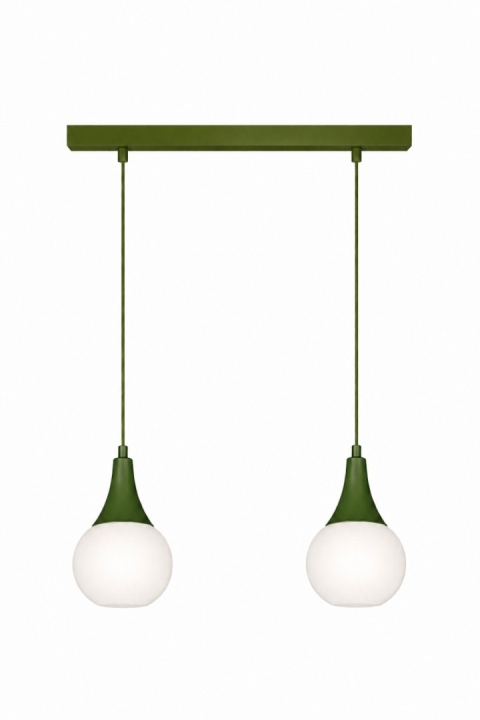 Lampa wisząca 2xE27 Lacrima Khaki