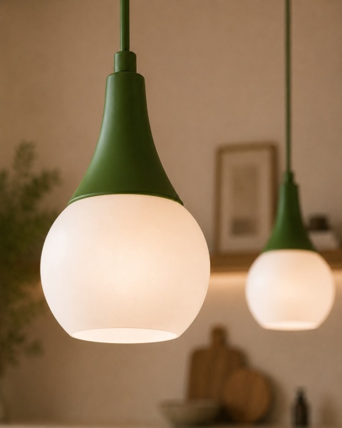 Lampa wisząca 2xE27 Lacrima Khaki