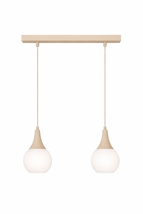 Lampa wisząca 2xE27 Lacrima Latte