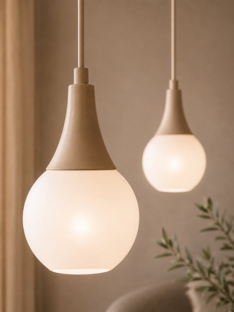 Lampa wisząca 2xE27 Lacrima Latte