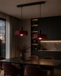 Lampa wisząca 2xE27 Wine/Black