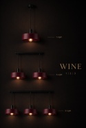 Lampa wisząca 2xE27 Wine/Black