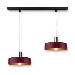 Lampa wisząca 2xE27 Wine/Gold