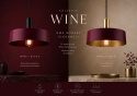Pendant Lamp 2xE27 Wine/Gold