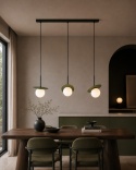 Lampa wisząca 3xE14 Aura Black/Khaki
