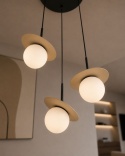 Lampa wisząca 3xE14 Aura Black/Latte