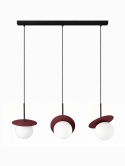 Lampa wisząca 3xE14 Aura Black/Wine