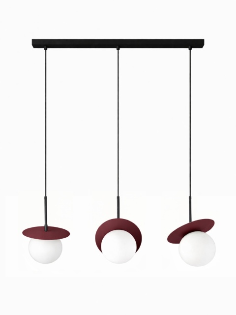 Lampa wisząca 3xE14 Aura Black/Wine