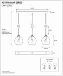 Lampa wisząca 3xE27 Astoria