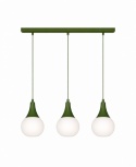 Lampa wisząca 3xE27 Lacrima Khaki