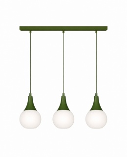 Lampa wisząca 3xE27 Lacrima Khaki