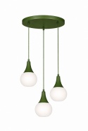 Lampa wisząca 3xE27 Lacrima Khaki