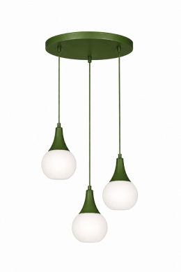 Lampa wisząca 3xE27 Lacrima Khaki