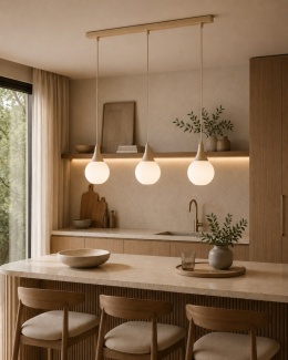 Lampa wisząca 3xE27 Lacrima Latte