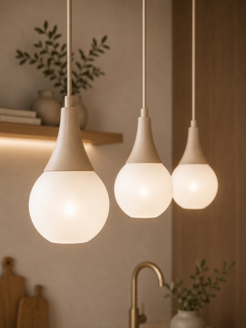 Lampa wisząca 3xE27 Lacrima Latte