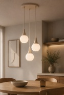 Lampa wisząca 3xE27 Lacrima Latte