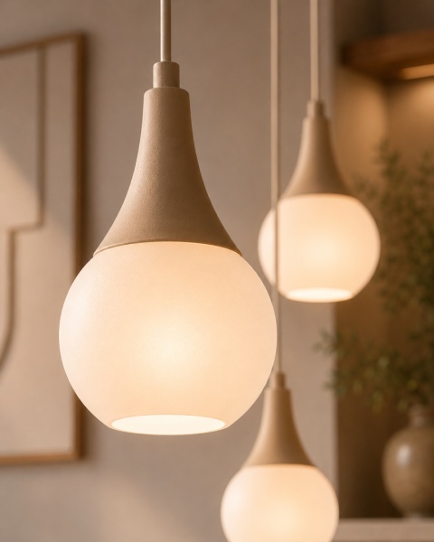 Lampa wisząca 3xE27 Lacrima Latte