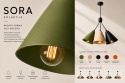 Lampa wisząca 3xE27 Sora Black
