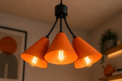 Lampa wisząca 3xE27 Sora Orange