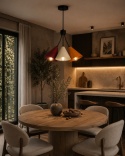 Lampa wisząca 3xE27 Sora Wine/Latte/Orange