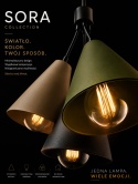 Lampa wisząca 3xE27 Sora Wine/Latte/Orange