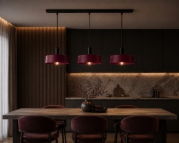 Lampa wisząca 3xE27 Wine/Black