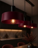 Lampa wisząca 3xE27 Wine/Black