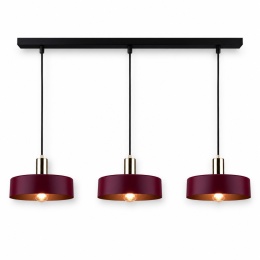 Lampa wisząca 3xE27 Wine/Gold