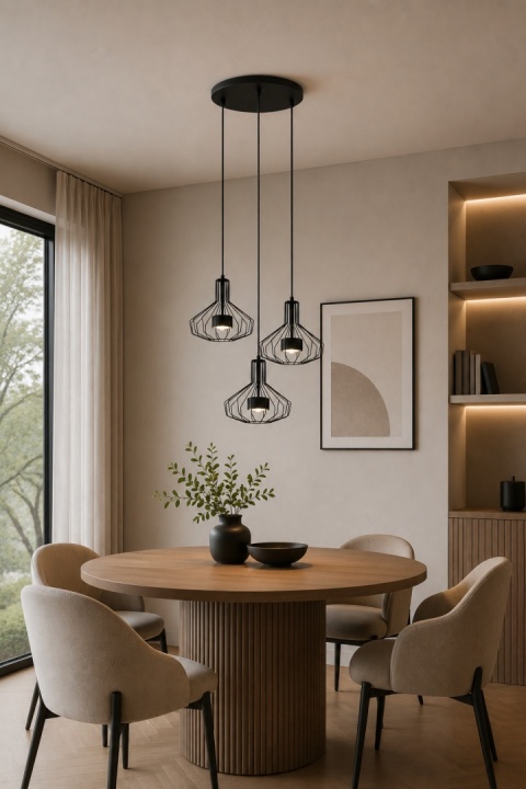 Lampa wisząca 3xGX53 Axia Black