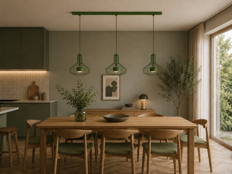 Lampa wisząca 3xGX53 Axia Khaki
