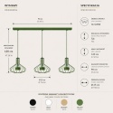 Lampa wisząca 3xGX53 Axia Khaki