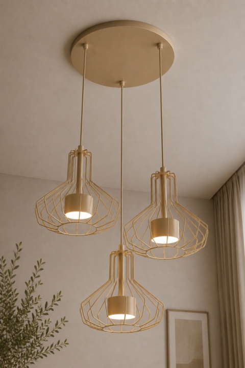Lampa wisząca 3xGX53 Axia Latte