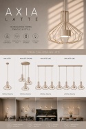 Lampa wisząca 3xGX53 Axia Latte