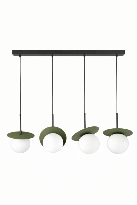 Lampa wisząca 4xE14 Aura Black/Khaki