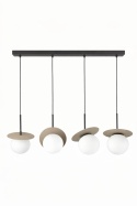 Lampa wisząca 4xE14 Aura Black/Latte