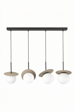Lampa wisząca 4xE14 Aura Black/Latte