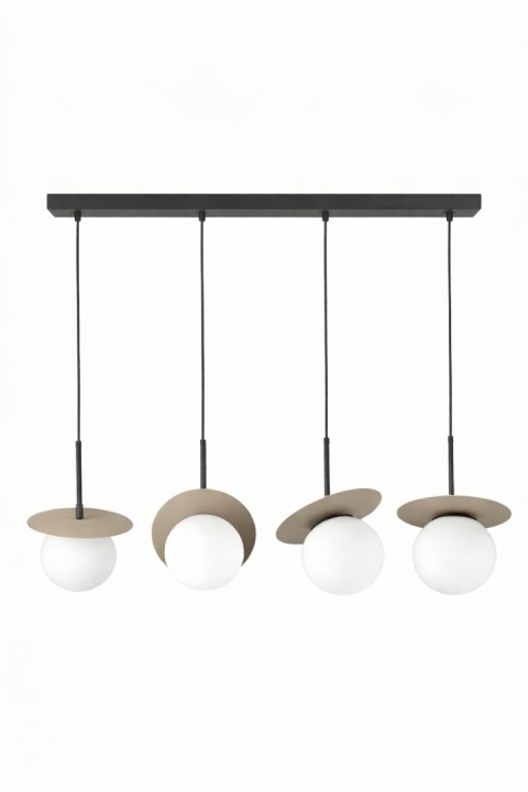 Lampa wisząca 4xE14 Aura Black/Latte