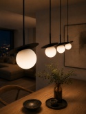 Lampa wisząca 4xE14 Aura Black