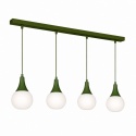 Lampa wisząca 4xE27 Lacrima Khaki