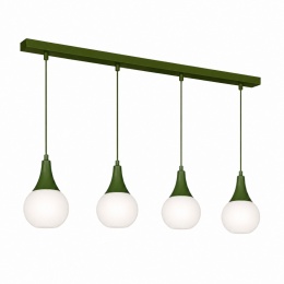Lampa wisząca 4xE27 Lacrima Khaki