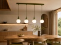Lampa wisząca 4xE27 Lacrima Khaki