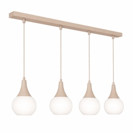 Lampa wisząca 4xE27 Lacrima Latte