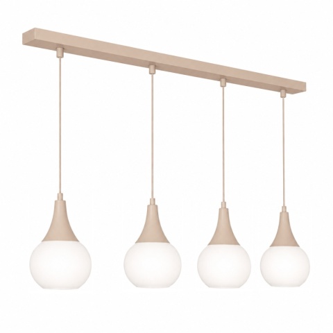 Lampa wisząca 4xE27 Lacrima Latte